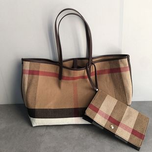 26新款 大容量托特包简约手提女包 半手工黄麻配牛皮购物袋复古时尚