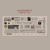 魔法日报鼠标垫桌垫魔法大鼠标垫复古设计个性