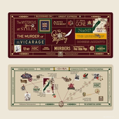 推理女王 诡计桌垫鼠标垫超厚大号手感好sgs安全认证复古原创