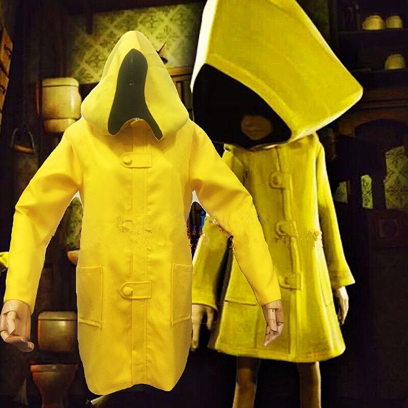 小小梦魇cos动漫小小噩梦饥饿的孩子小六黄雨衣日常上衣防水 现货