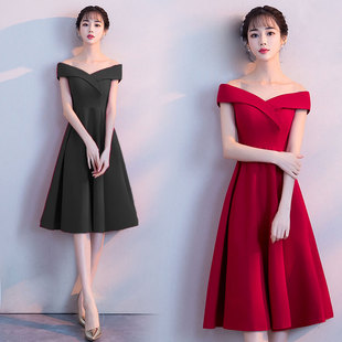 敬酒服新娘2025晚礼服气质结婚年会便装 平时可穿红色连衣裙 女装