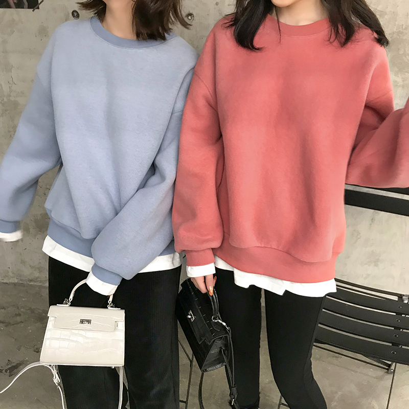 K½ã×ÔÖÆ ¼ÙÁ½¼þÎÀÒÂ Ã«ÄØ¸´ºÏÈ«ÃÞÕëÖ¯¼òÔ¼°Ù´îײɫ¼ÓÈÞÌ×Í·ÉÏÒÂ