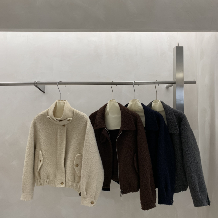 玥儿立领夹克羊毛大衣外套冬羊毛外套（含75羊毛）(含20苏力)2578