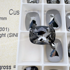 奥地利施家水晶4568尖底圆角长方枕头001SINI银色夜影美甲堆钻球