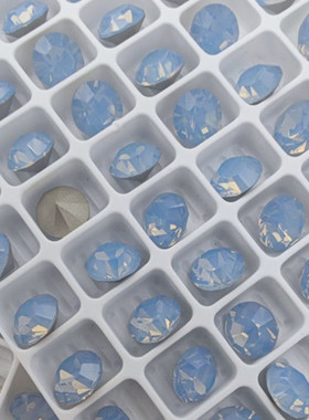 进口尖底美饰玛蓝蛋白圆形水钻美甲饰品立体堆钻球DIY指甲粘配钻