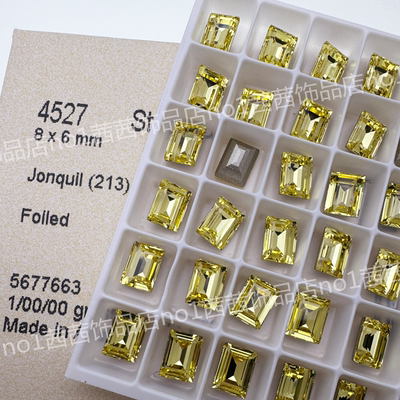 施家钻4527小冰糖213淡黄美甲钻