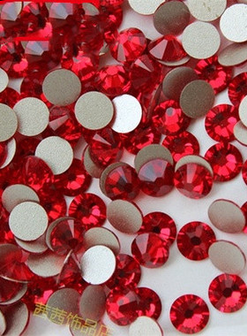 进口奥地利钻 华子平底钻 227浅大红色  美甲钻2088 DIY饰品水钻