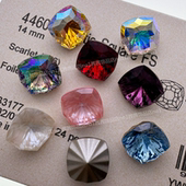 奥地利施家水晶4460万花筒方形尖底钻手工饰品发夹DIY华子钻14MM