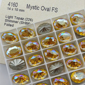 施家水钻4160椭圆万花筒尖底华子鸽子蛋美甲饰品水钻水晶堆钻奥钻