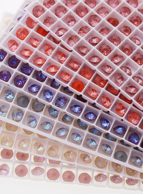 施家水钻奥地利水晶1088尖底圆形钻多种颜色SS29SS39美甲饰品华子