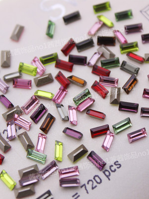 施家华子钻4501尖底长方美甲饰品