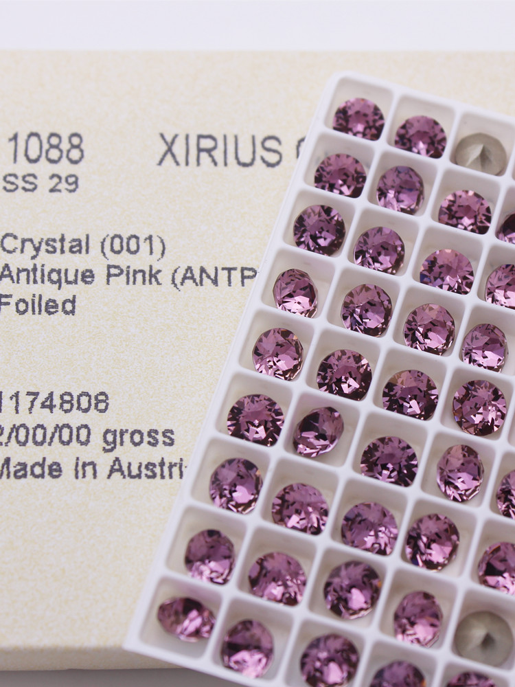 施家水钻ANTP古典粉1088尖底美甲