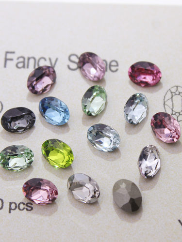 施家水晶4120鸽子蛋8*6MM美甲钻