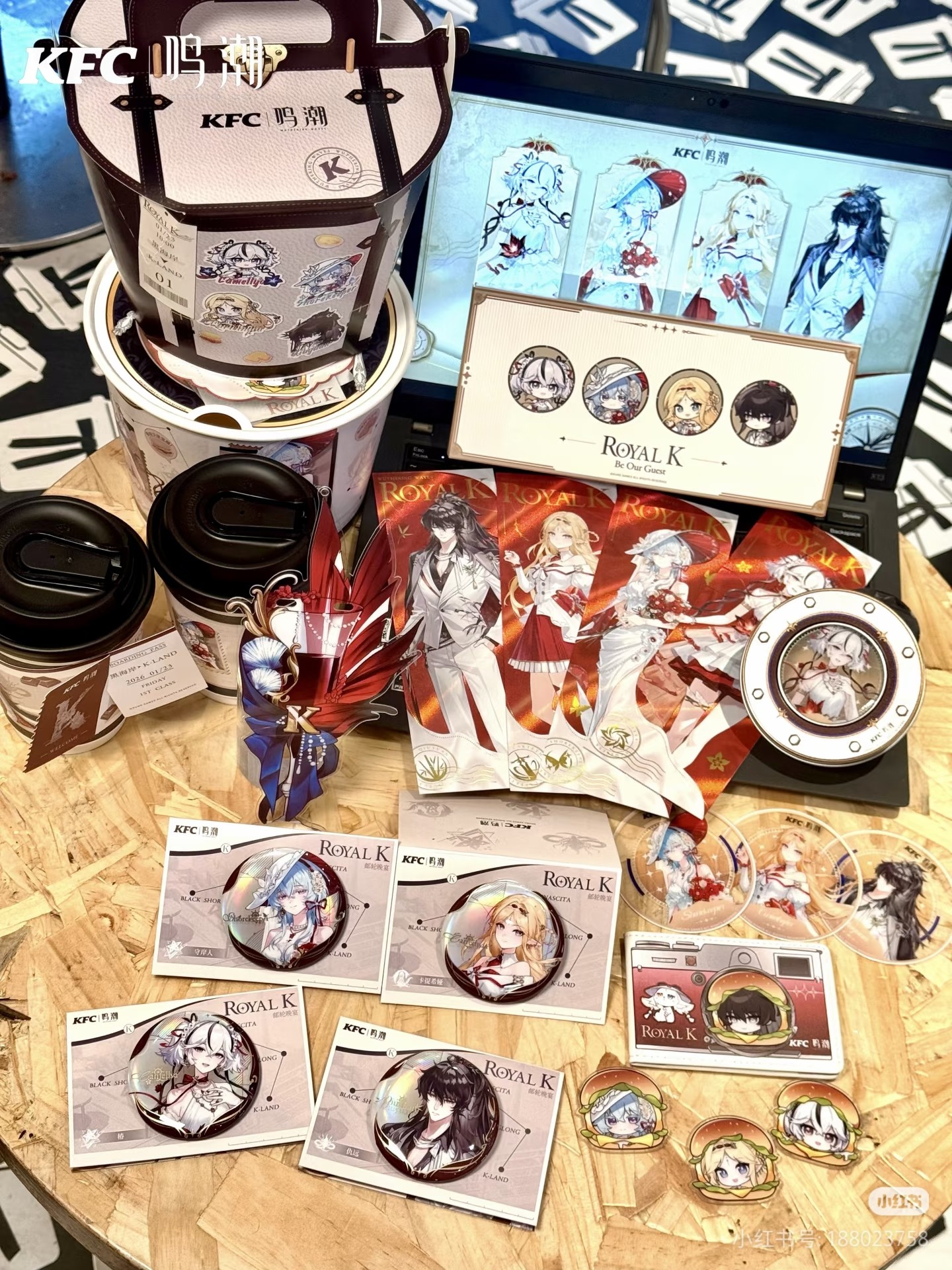 【正品代购】KFC肯德基x鸣潮联名周边冰箱贴徽章谷美棒镭射票透卡,模玩/动漫/周边/娃圈三坑/桌游,动漫挂件/文具,淘宝优惠券,粉丝福利购,淘宝优惠卷