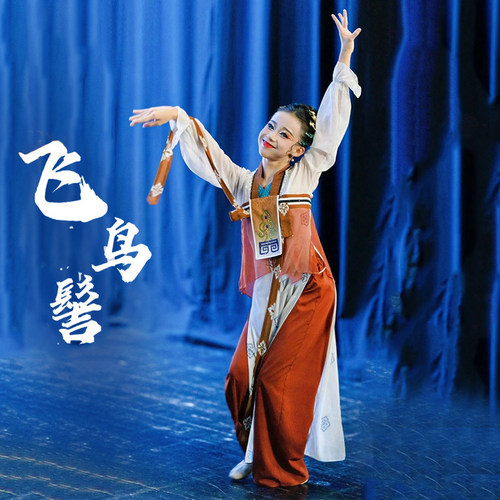 飞鸟髻舞蹈服中国风舞台表演服装古典舞演出服女剧目飘逸艺考成人