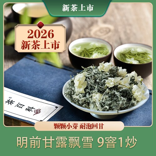 2026全新飘雪 明前甘露飘雪茉莉花茶250克 茉莉花茶浓香型特级
