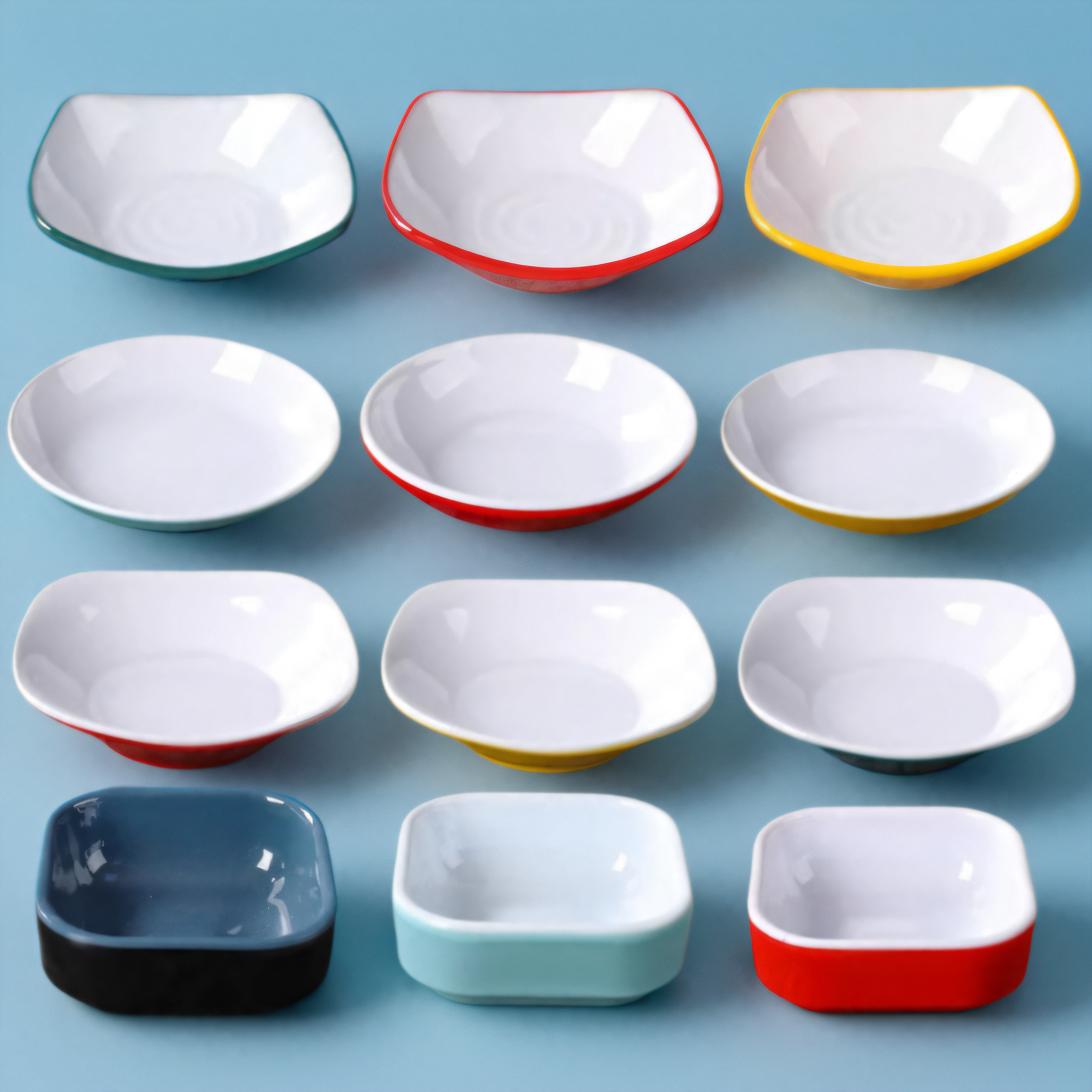 密胺餐具小味碟火锅店小吃碟子烤肉蘸料小菜碟泡菜味碟调料酱油碟