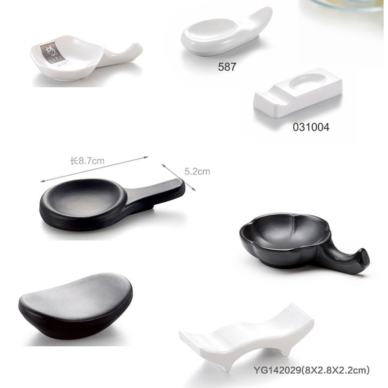 密胺酒店摆台双用底座托仿瓷筷架