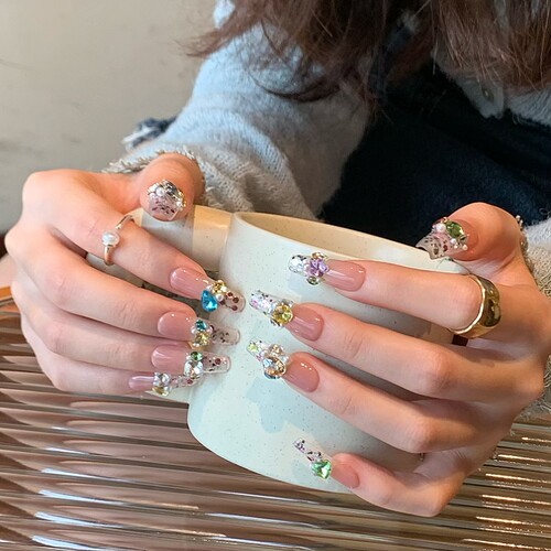 高级感手工成品糖果汽水美甲贴片