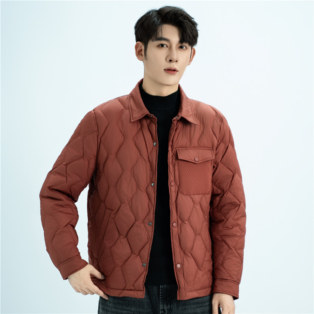 轻薄羽绒服男士休闲夹克冬装外套