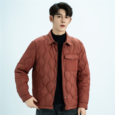 轻薄羽绒服男士休闲夹克冬装外套