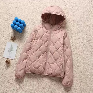 轻薄连帽葫芦短款羽绒服女立领