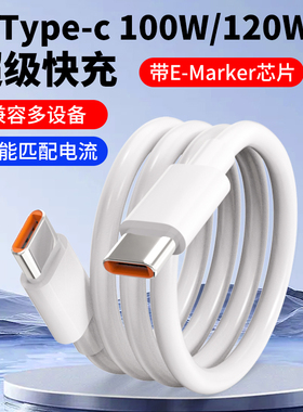 双头type-c数据线适用iPhone15苹果16手机充电线tpyec华为小米笔记本PD100W快充CtoC口iPad转pro max平板批发