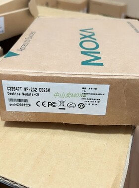 摩莎MOXA C32047T 8口 DB25针多串口扩展盒原包装C32010T C32030T