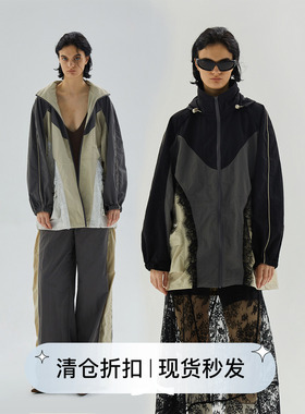 squarecircle方圆【胶囊系列】防水拼色设计休闲宽松户外长夹克