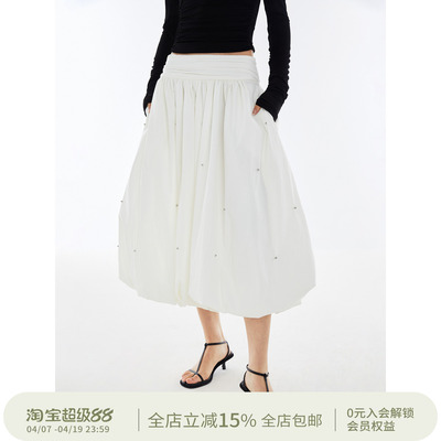 squarecircle蓬蓬半裙A字伞裙