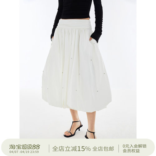 squarecircle蓬蓬半裙A字伞裙