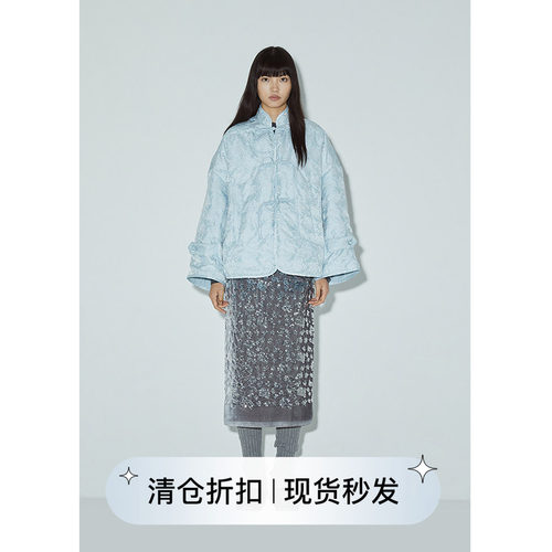 squarecircle方圆国风立领羽绒服