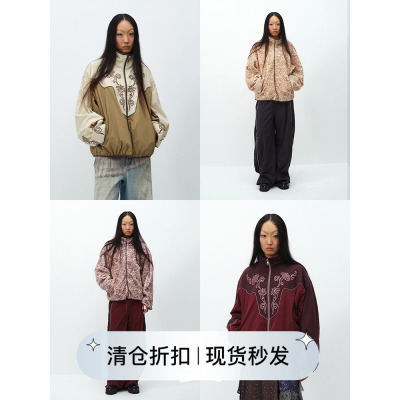 SQUARE CIRCLE 方圆正反两穿刺绣印花环保羊羔毛户外摇粒绒外套
