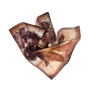 「花火」艺术家联名双面真丝印花丝巾方巾 方圆 Square Circle