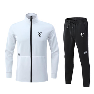 费德勒网球服套装男纳达尔立领运动外套女速干网球上衣运动长裤