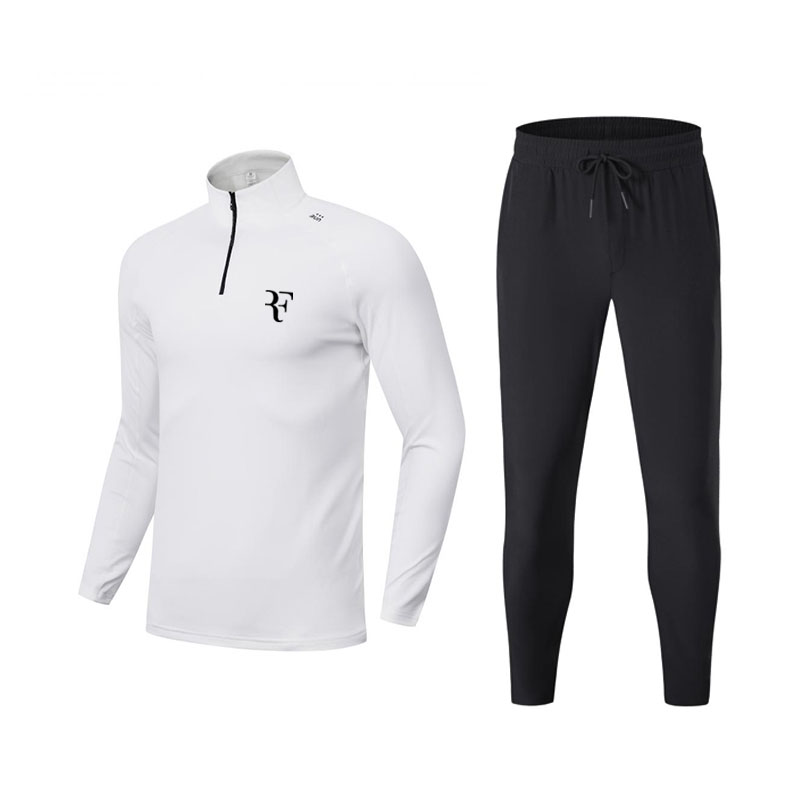 费德勒网球服套装男小德约长袖