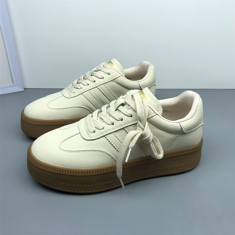 休闲鞋平底德训鞋牛皮板鞋学生鞋