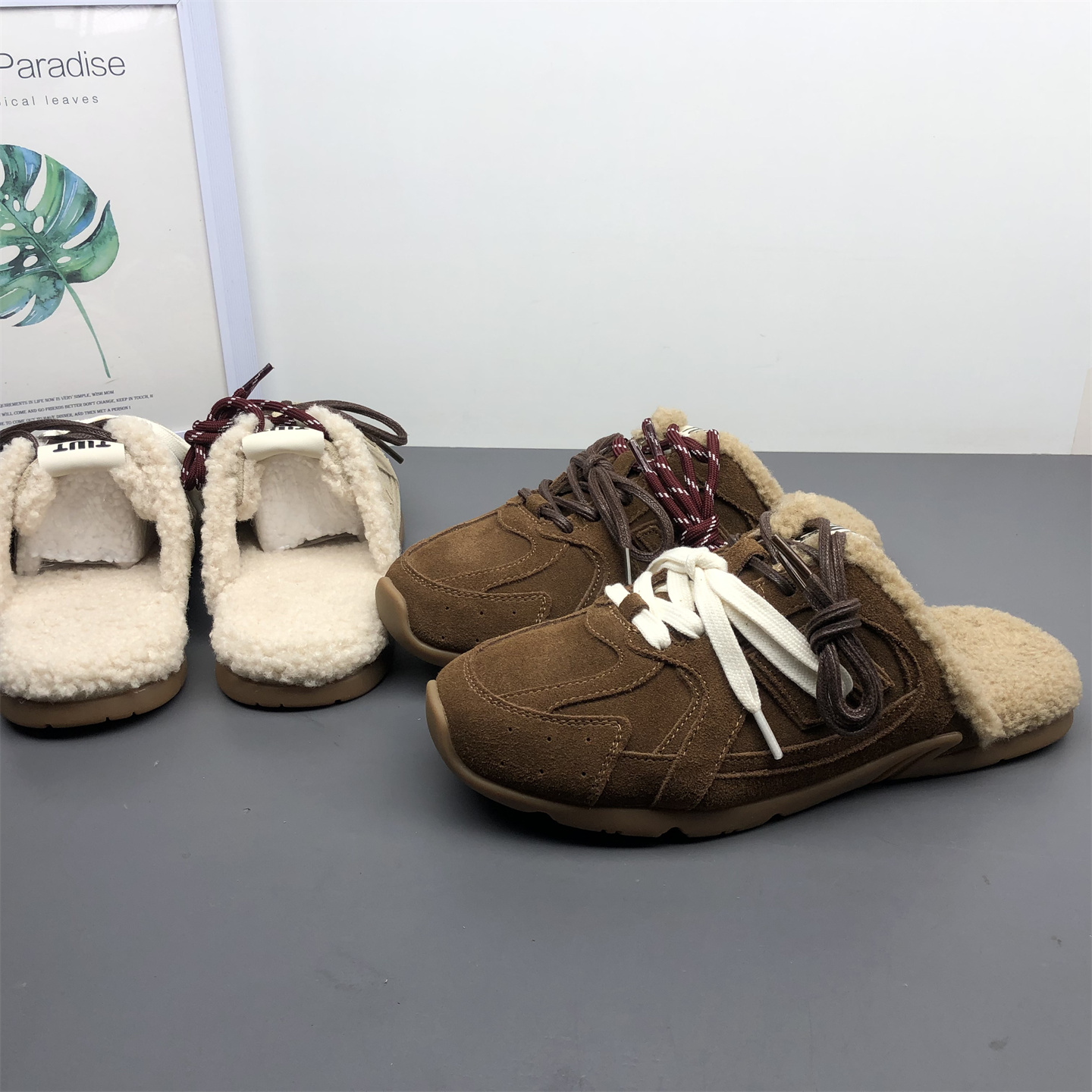 真皮德训鞋包头拖鞋秋冬新款牛皮