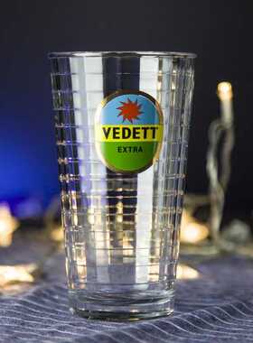 比利时进口白熊啤酒杯 Vedett专用杯  330ML 原装开瓶器 颜色随机