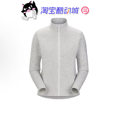 Arcteryx始祖鸟 COVERT CARDIGAN 纯色立领抓绒长袖飞行员夹克