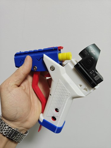 3d打印mini海绵软弹发射器青少年成人玩具大威力居家打靶解压射击