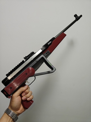峨眉em45b-3折叠款13mm海绵软弹发射器打印全冰凉升级件