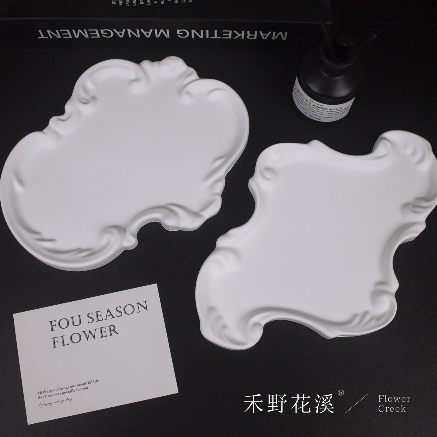 巴洛克风格石膏托盘首饰展示架