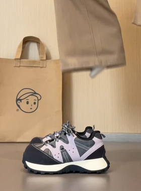 OLDORDER厚底增高加绒保暖阿甘鞋女秋季户外徒步德训鞋休闲运动鞋