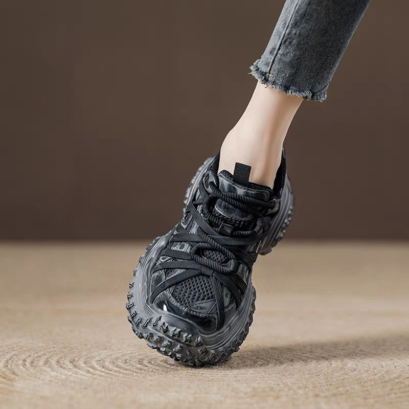 OLDORDER厚底复古做旧老爹鞋松糕鞋女女鞋透气运动鞋时尚百搭潮流