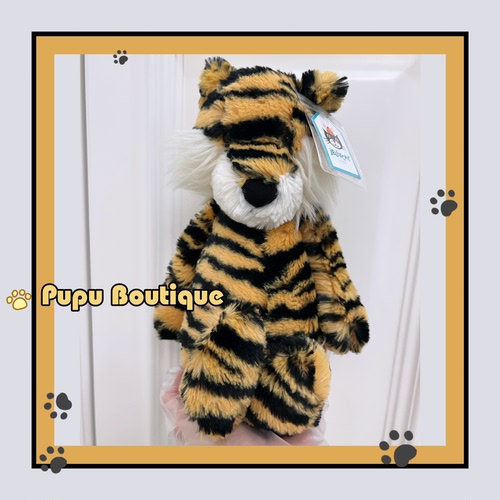 绝版正品英国Jellycat Medium Bashful Tiger 中号害羞老虎玩偶