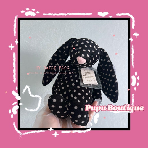 绝版正品英国Jellycat Millie Bashful Bunny 米莉波点邦尼兔