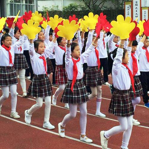 运动会开幕入场舞蹈道具手持方阵