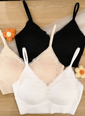 都市丽人女士新款美背LVC1A7胸垫细带美背冰丝简约内搭免穿文胸