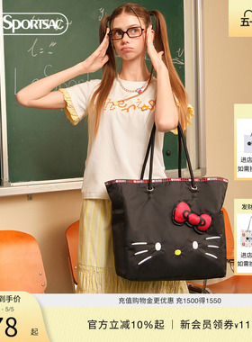 LeSportsac乐播诗HelloKitty凯蒂猫托特包可爱手提包大容量女包